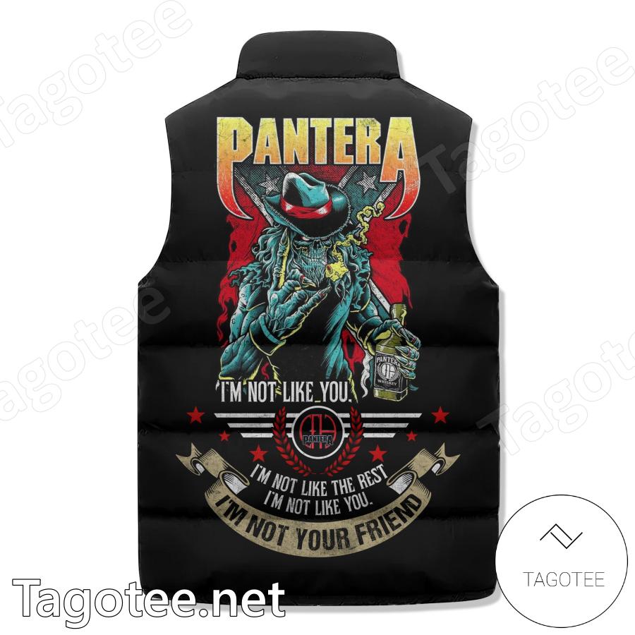 Pantera I'm Not Your Friend Sleeveless Puffer Vest b