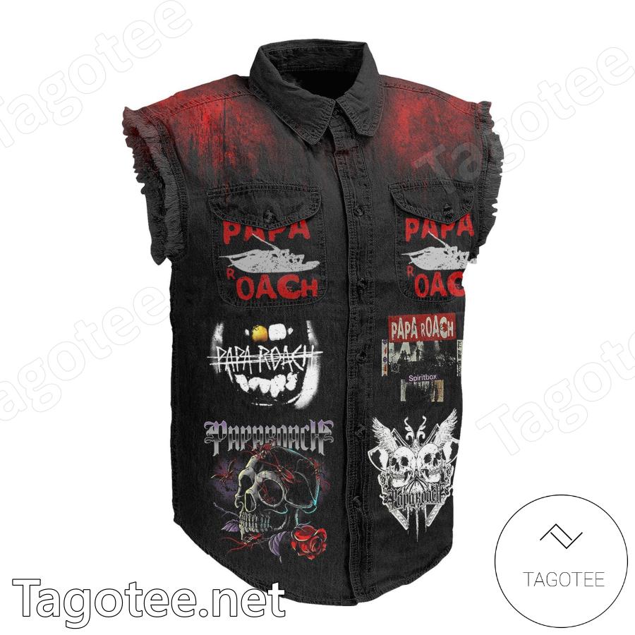Papa Roach Lead Follow Or Get Out Of The Way Denim Vest Jacket a