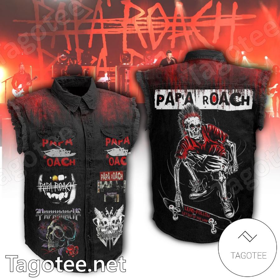 Papa Roach Lead Follow Or Get Out Of The Way Denim Vest Jacket
