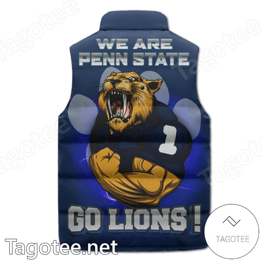 Penn State Nittany Lions We Are Penn State Go Lions Puffer Vest b
