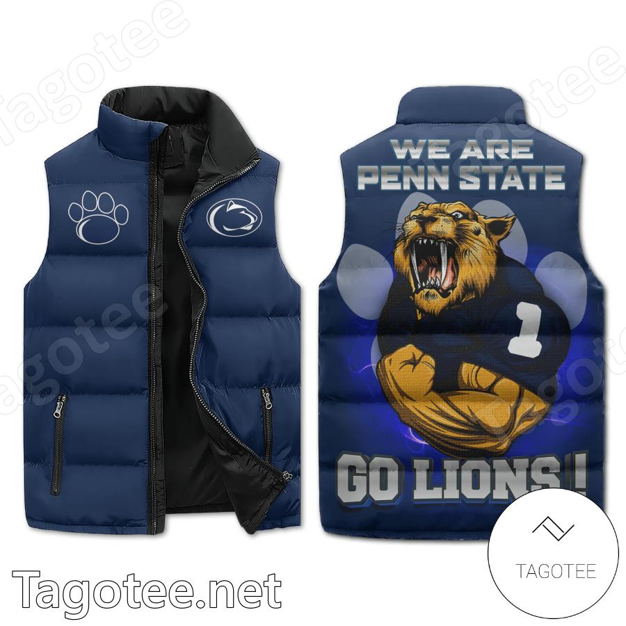 Penn State Nittany Lions We Are Penn State Go Lions Puffer Vest