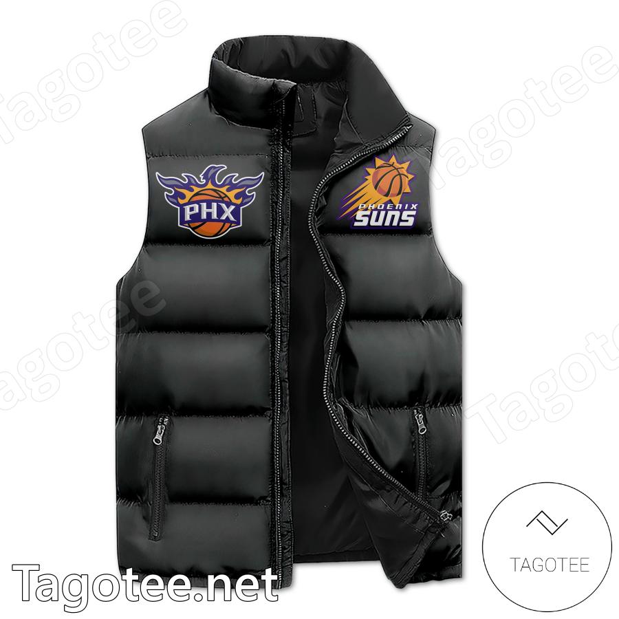 Phoenix Suns We Are The Valley Time To Rise Puffer Vest a