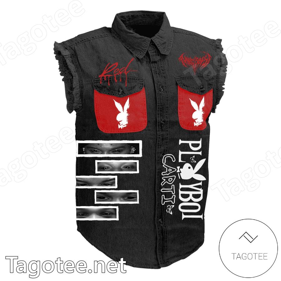Playboi Carti Antagonist Tour Personalized Denim Vest Jacket a