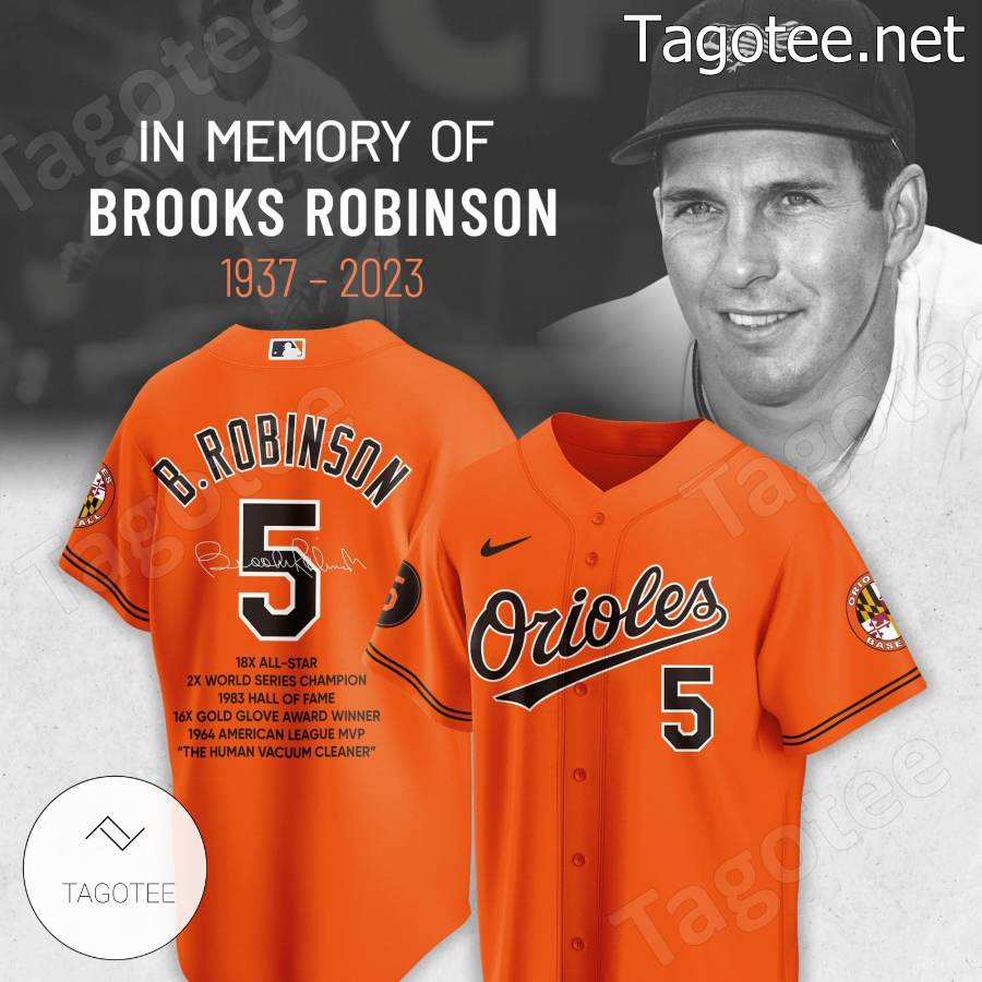 Rip Brooks Robinson Baltimore Orioles Baseball Jersey