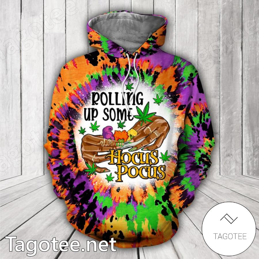 Rolling Up Some Hocus Pocus Tie Dye Hoodie a