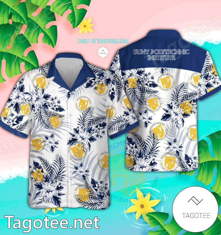 SUNY Polytechnic Institute Hawaiian Shirt, Beach Shorts - EmonShop
