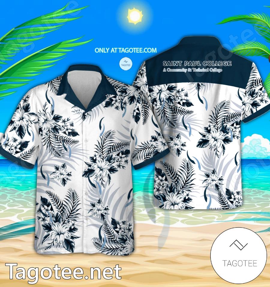 Saint Paul's College Hawaiian Shirt, Beach Shorts - EmonShop
