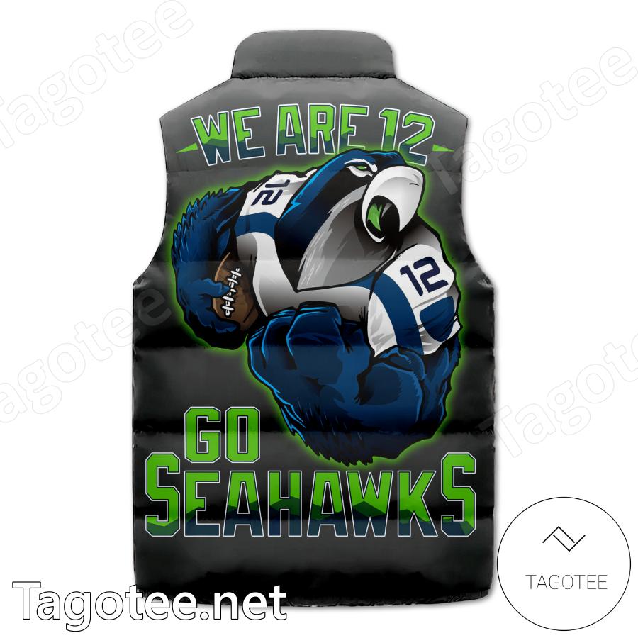 Seattle Seahawks We Are 12 Puffer Vest b
