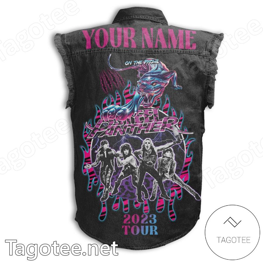 Steel Panther Death To All But Metal 2023 Tour Personalized Denim Vest Jacket b