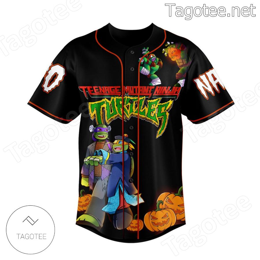 Teenage Mutant Ninja Turtles Cowabunga Halloween Personalized Baseball Jersey a