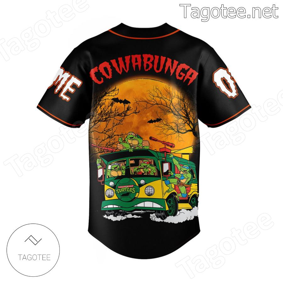 Teenage Mutant Ninja Turtles Cowabunga Halloween Personalized Baseball Jersey b