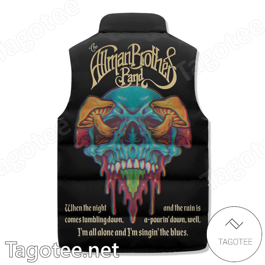 The Allman Brothers Band When The Night Comes Tumbling Down Sleeveless Puffer Vest b
