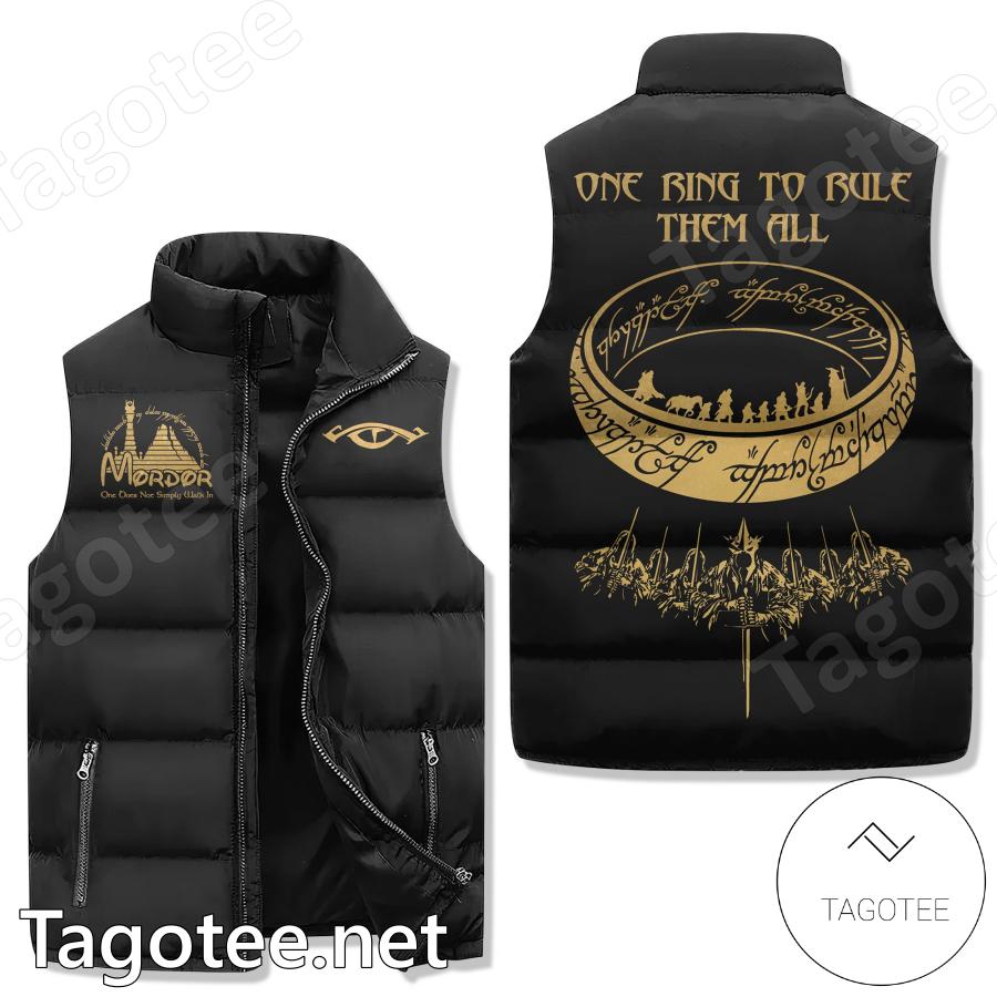 The Lord Of The Rings One Ring To Rule Them All Sleeveless Puffer Vest