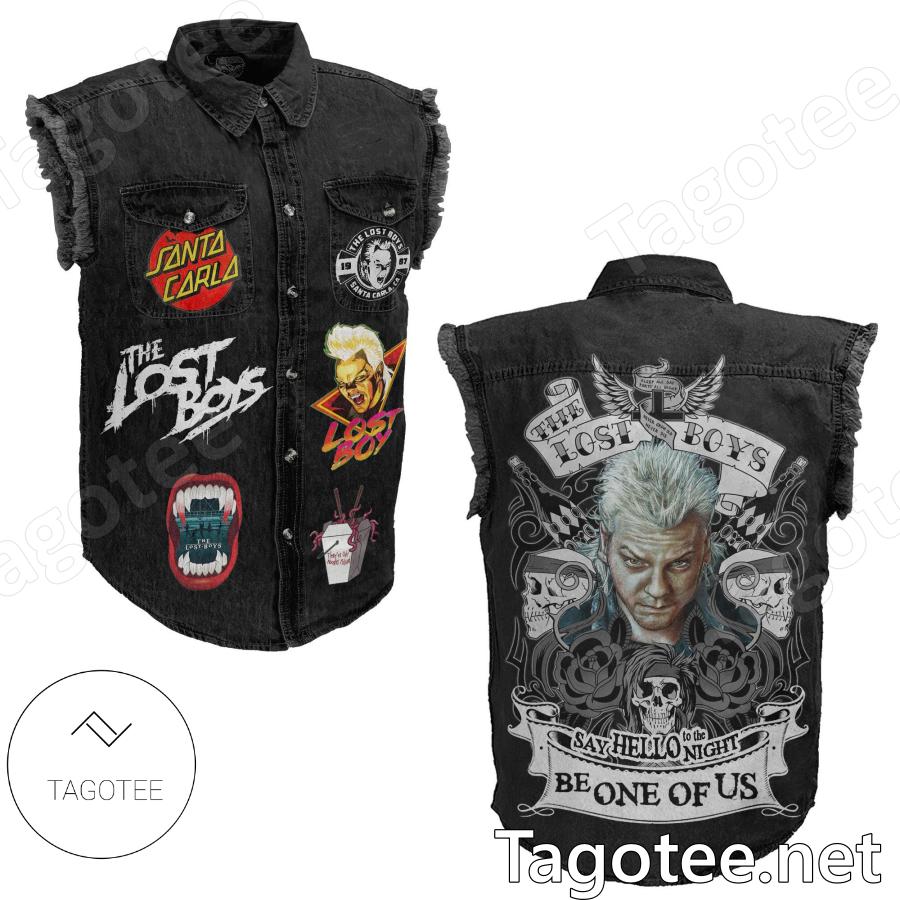 The Lost Boys Say Hello To The Night Be One Of Us Sleeveless Denim Jacket