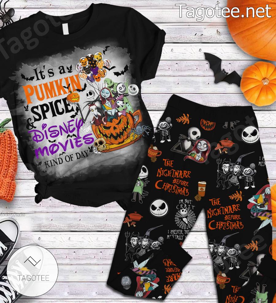 The Night Before Christmas It's A Pumpkin Spice Disney Movie Kind Of Day Pajamas Set