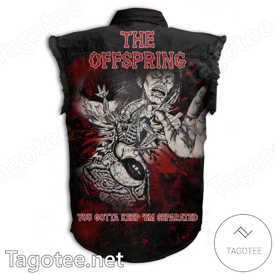 The Offspring You Gotta Keep Em Separated Denim Vest Jacket b