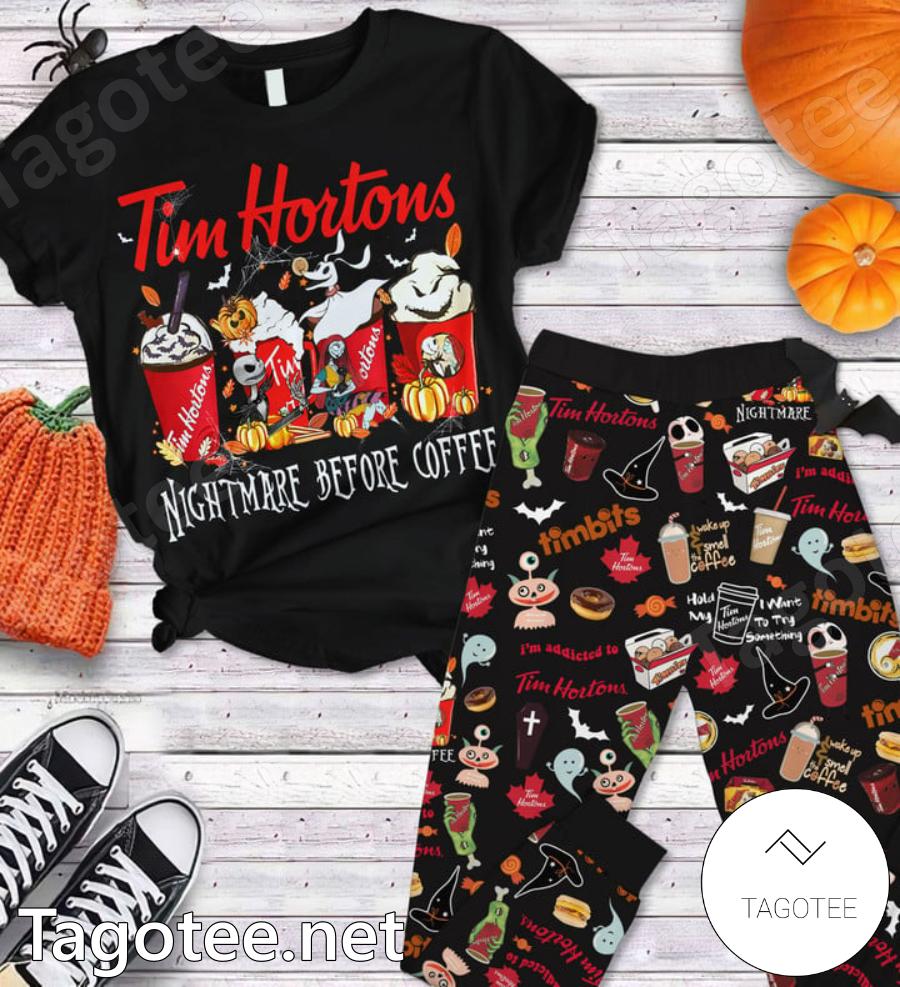 Tim Hortons Nightmare Before Coffee Pajamas Set
