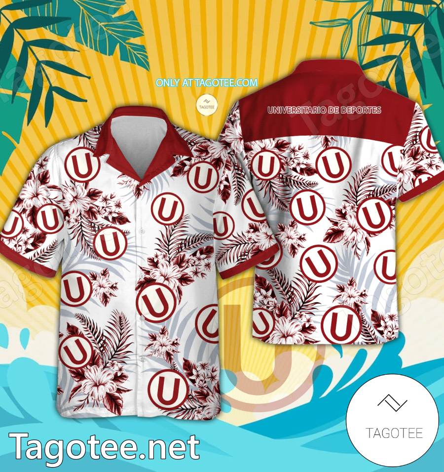 Universitario de Deportes Danish Superliga Hawaiian Shirt - EmonShop