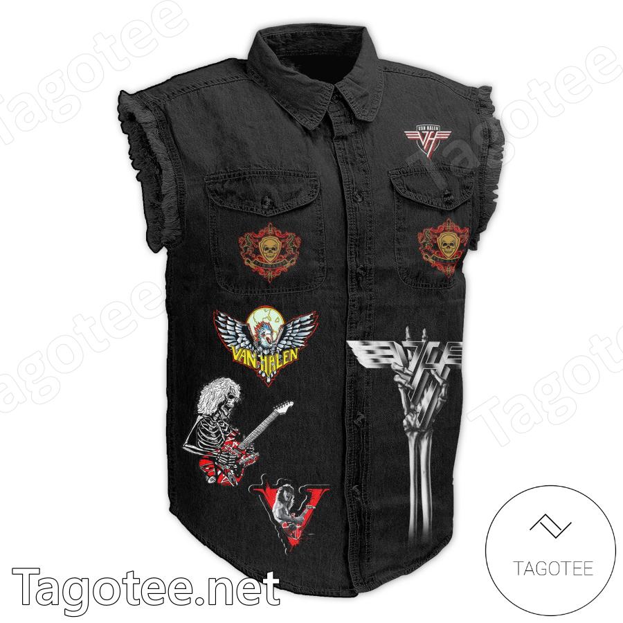 Van Halen I Never Want To Be The Fastest Guitar Player Denim Vest Jacket a