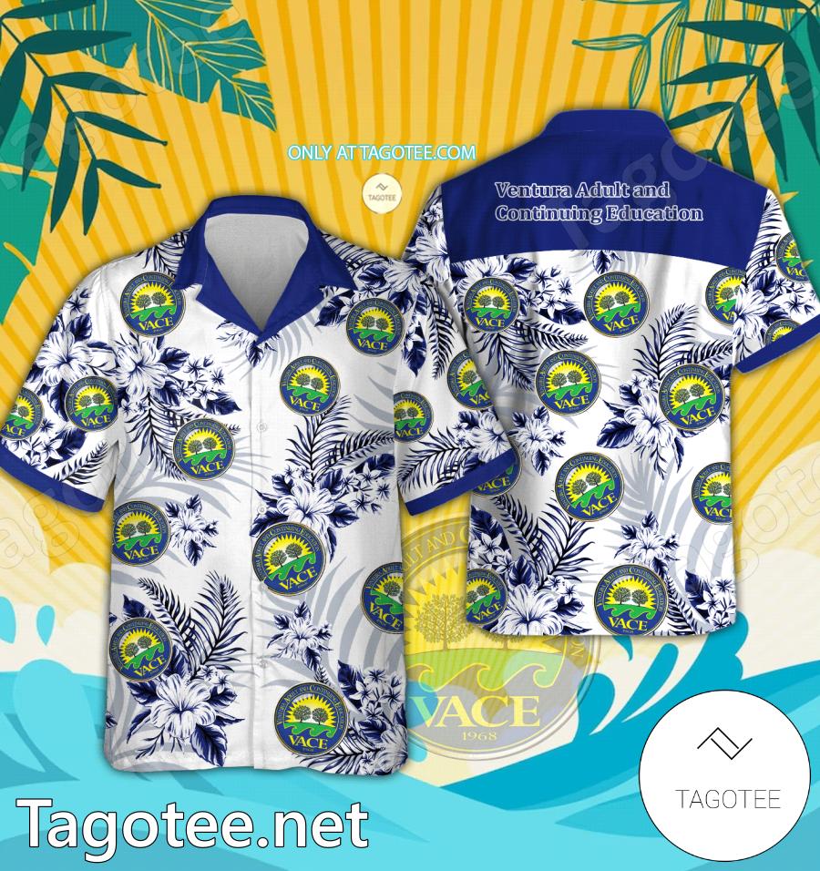 Ventura Adult and Continuing Education Hawaiian Shirt, Beach Shorts - EmonShop