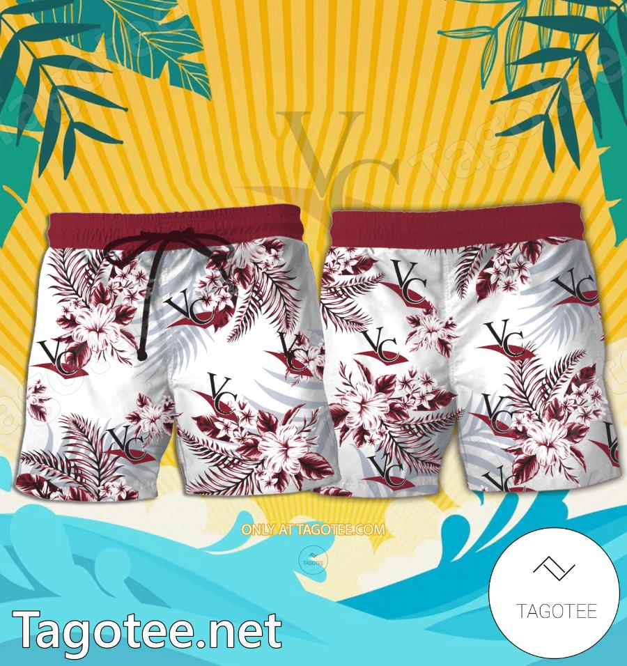 Victoria College Hawaiian Shirt, Beach Shorts - EmonShop a