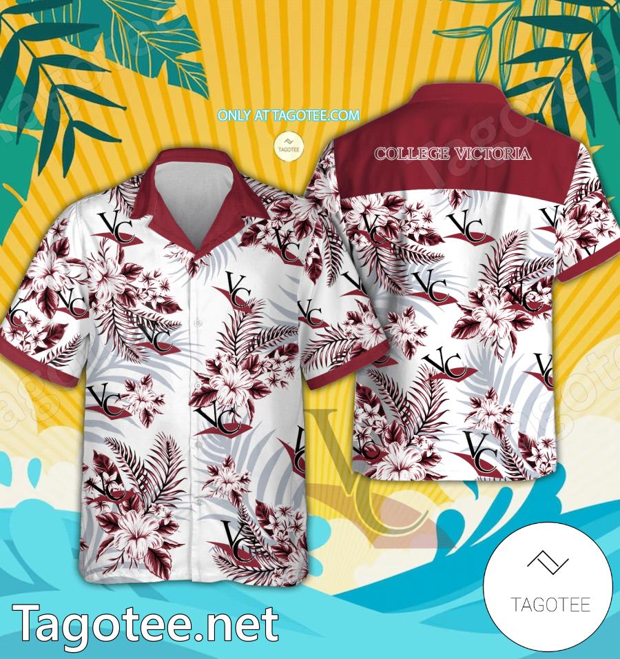 Victoria College Hawaiian Shirt, Beach Shorts - EmonShop