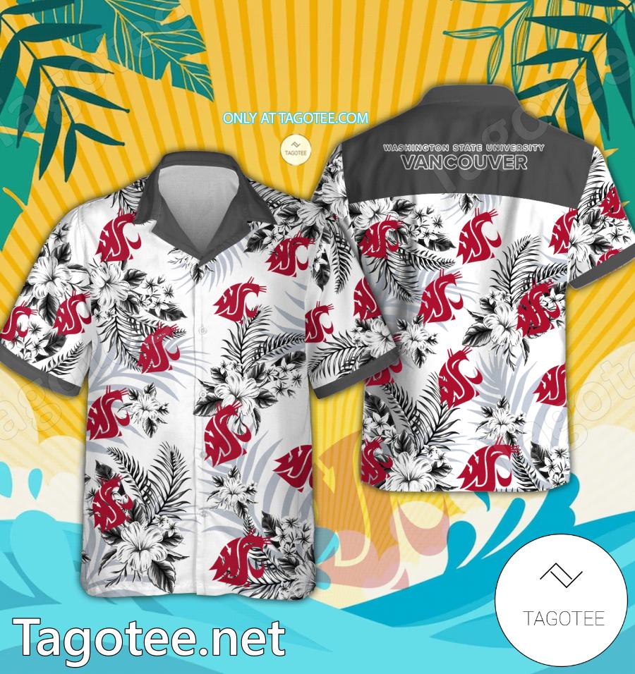 Washington State University-Vancouver Hawaiian Shirt, Beach Shorts - EmonShop