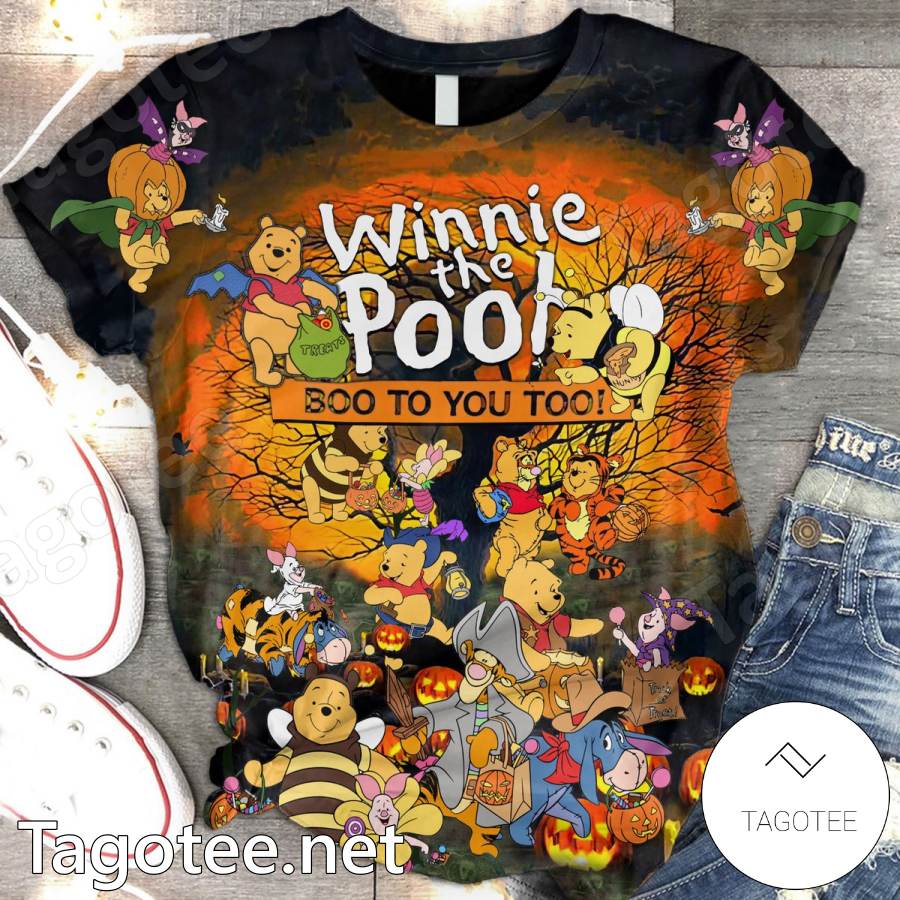 Winnie The Pooh Boo To You Too Halloween T-shirt, Hoodie