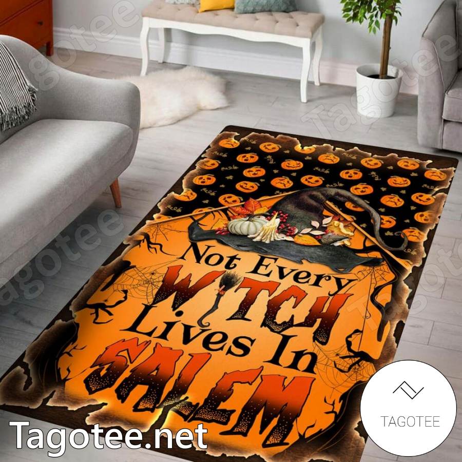 Witch Not Every Witch Lives In Salem Halloween Rug c