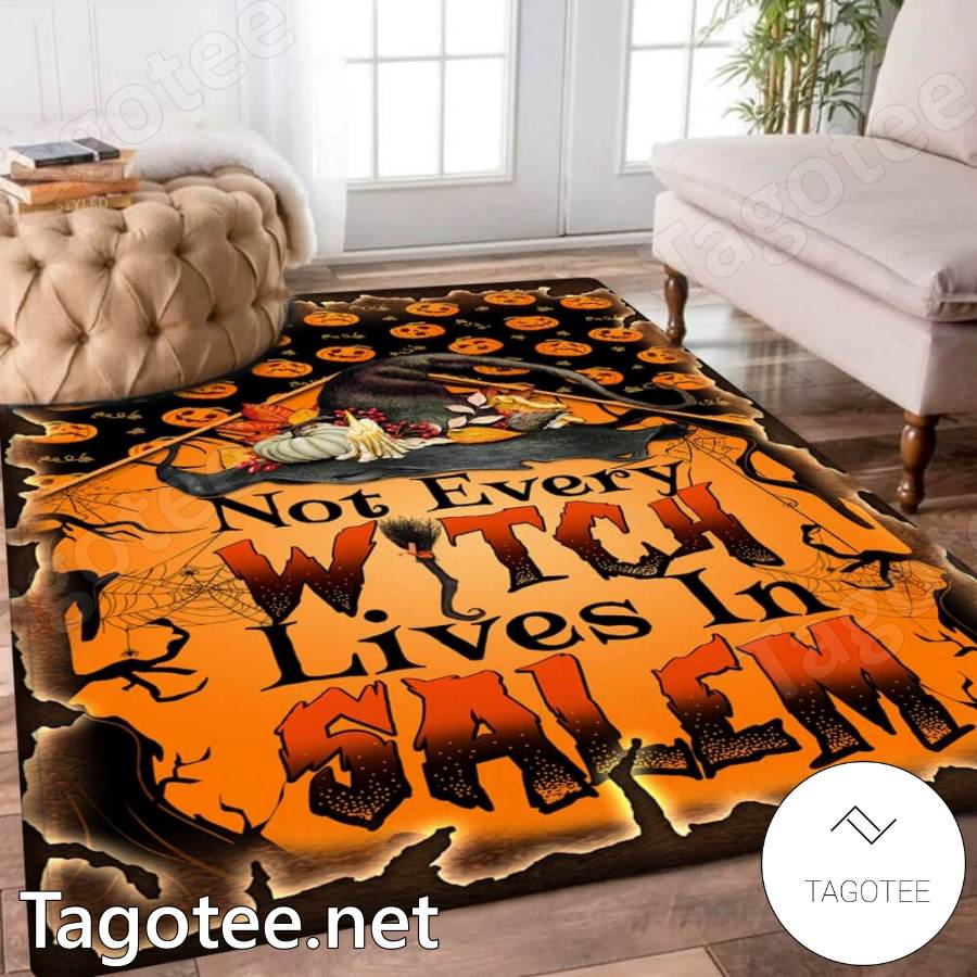 Witch Not Every Witch Lives In Salem Halloween Rug x