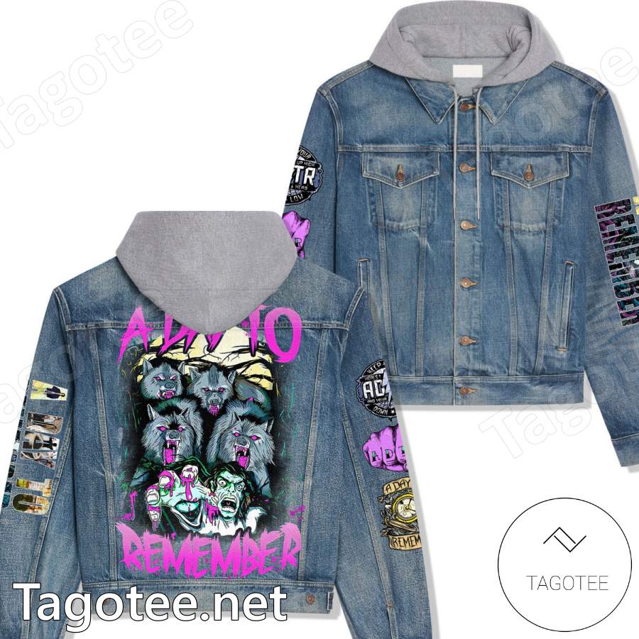 A Day To Remember Hooded Denim Jacket