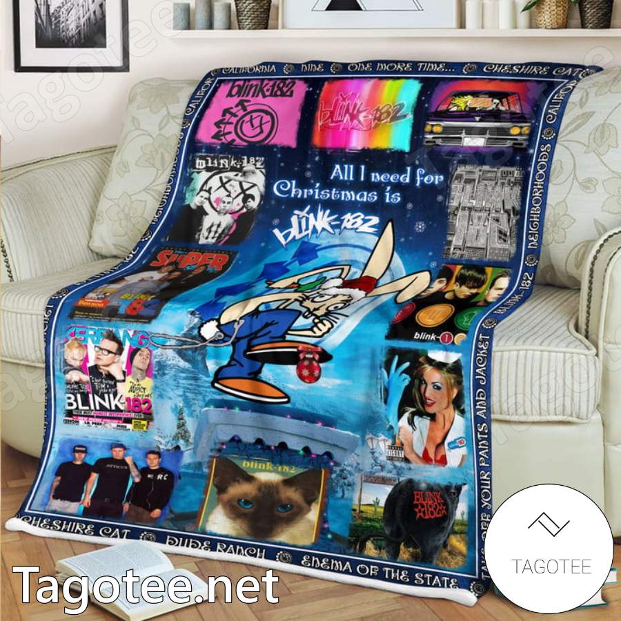 All I Need For Christmas Is Blink-182 Blanket c