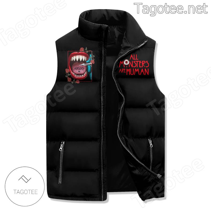 American Horror Story All Monsters Are Human Puffer Vest a