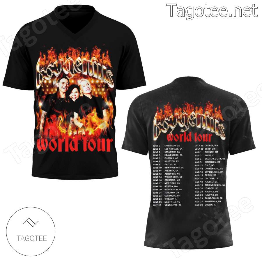 Boygenius World Tour T-shirt, Hoodie x