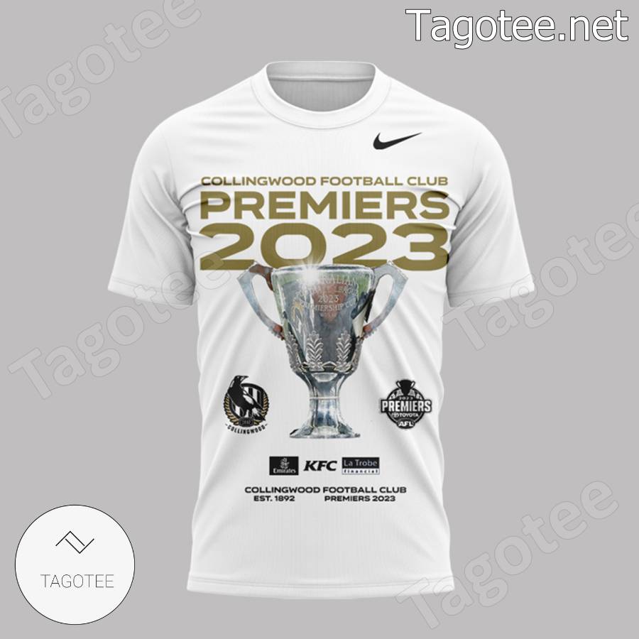 Collingwood Football Club Premiers 2023 Sixteen Time Shirt Tagotee