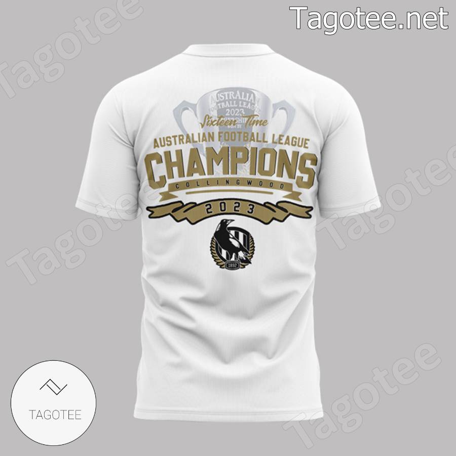 Collingwood Football Club Premiers 2023 Sixteen Time Shirt b