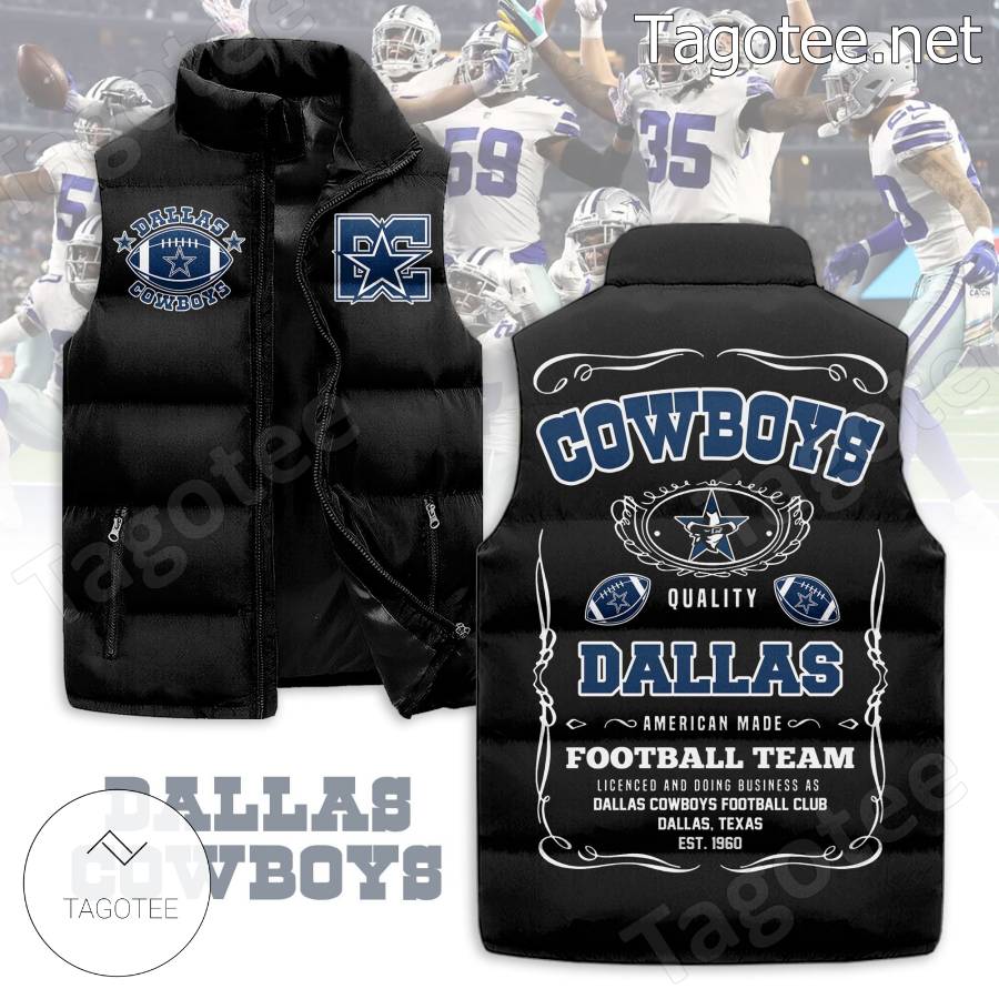 Dallas Cowboys Football Team Puffer Vest