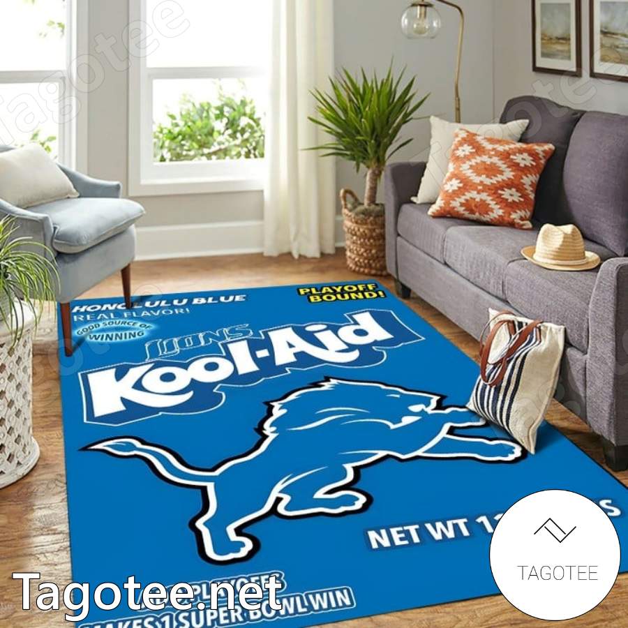 Detroit Lions Kool-aid Rug Carpet
