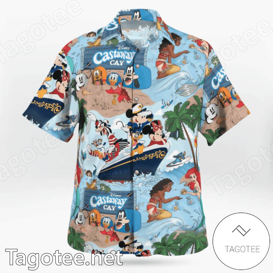 Disney Castaway Cay Hawaiian Shirt c