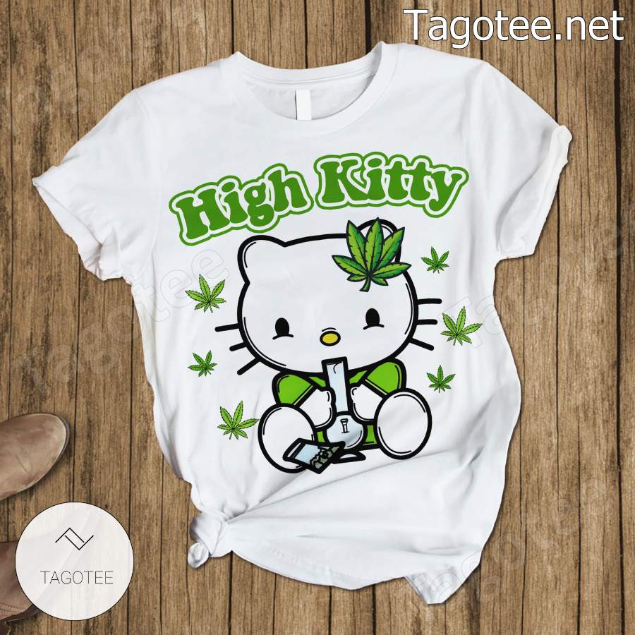 Hello Kitty 420 Weed Pajamas Set a
