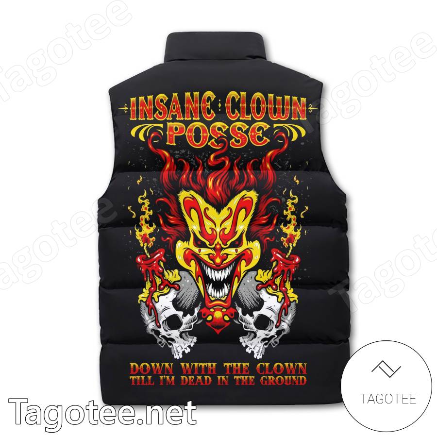 Insane Clown Posse Down With The Clown Till I'm Dead In The Ground Puffer Vest b