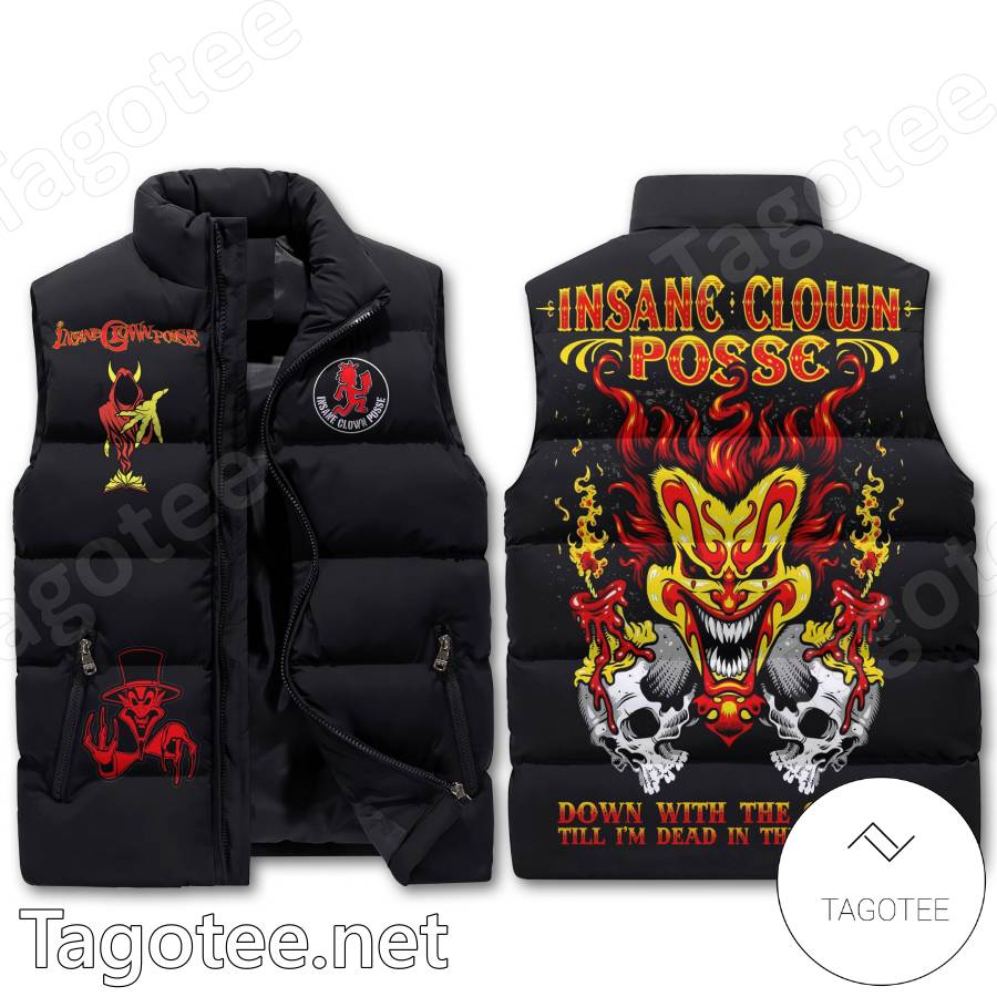 Insane Clown Posse Down With The Clown Till I'm Dead In The Ground Puffer Vest