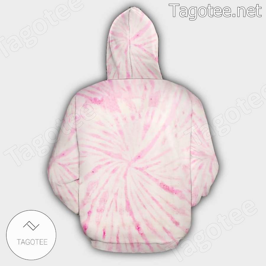 Look Like Barbie Smoke Like Marley Pink Tie Dye Hoodie c