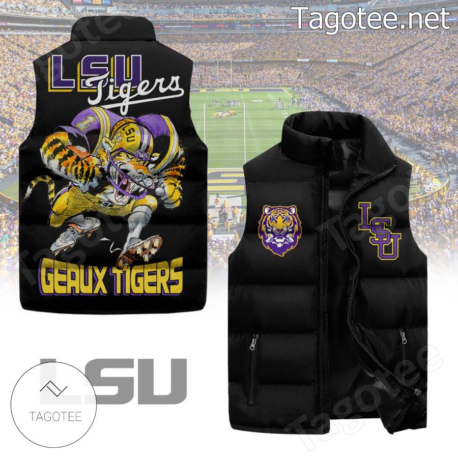 Lsu Tigers Geaux Tigers Puffer Vest - Tagotee