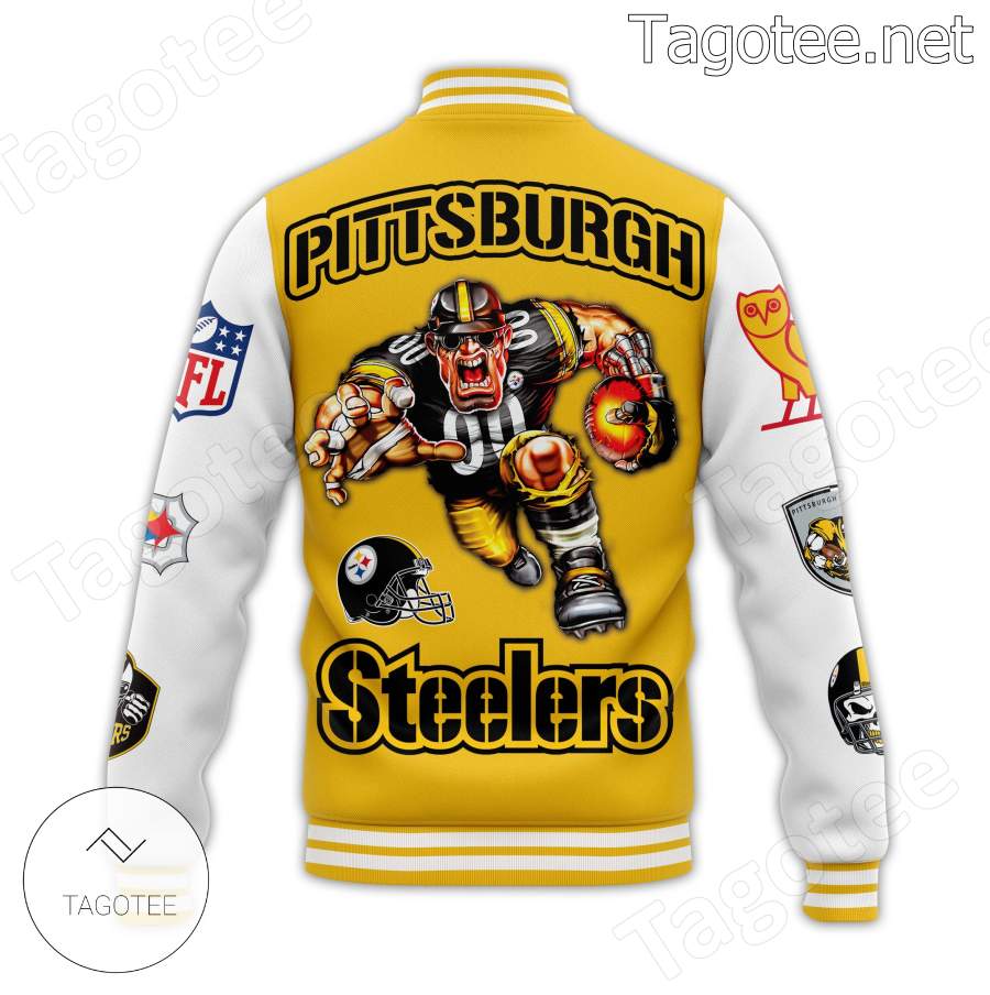 Pittsburgh Steelers Mascot October's Very Own Baseball Jacket b