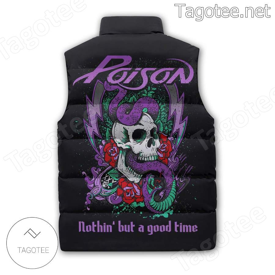 Poison Nothin' But A Good Time Puffer Vest b