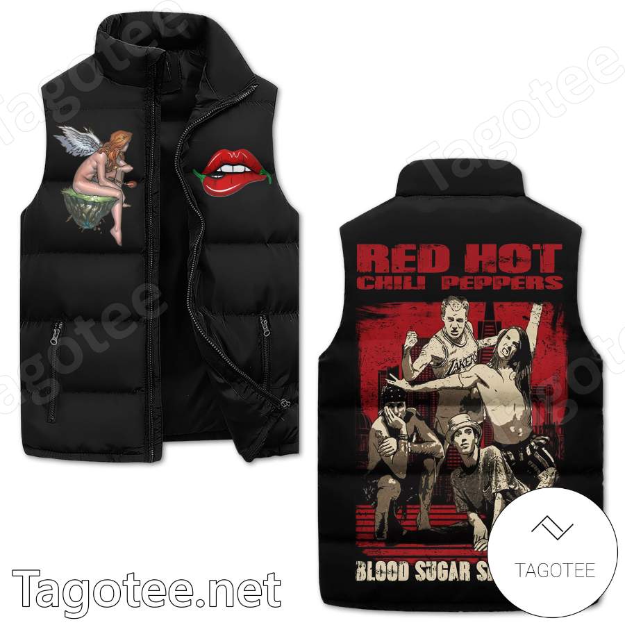 Red Hot Chilli Peppers Blood Sugar Sex Magik Men's Sleeveless Puffer Jacket