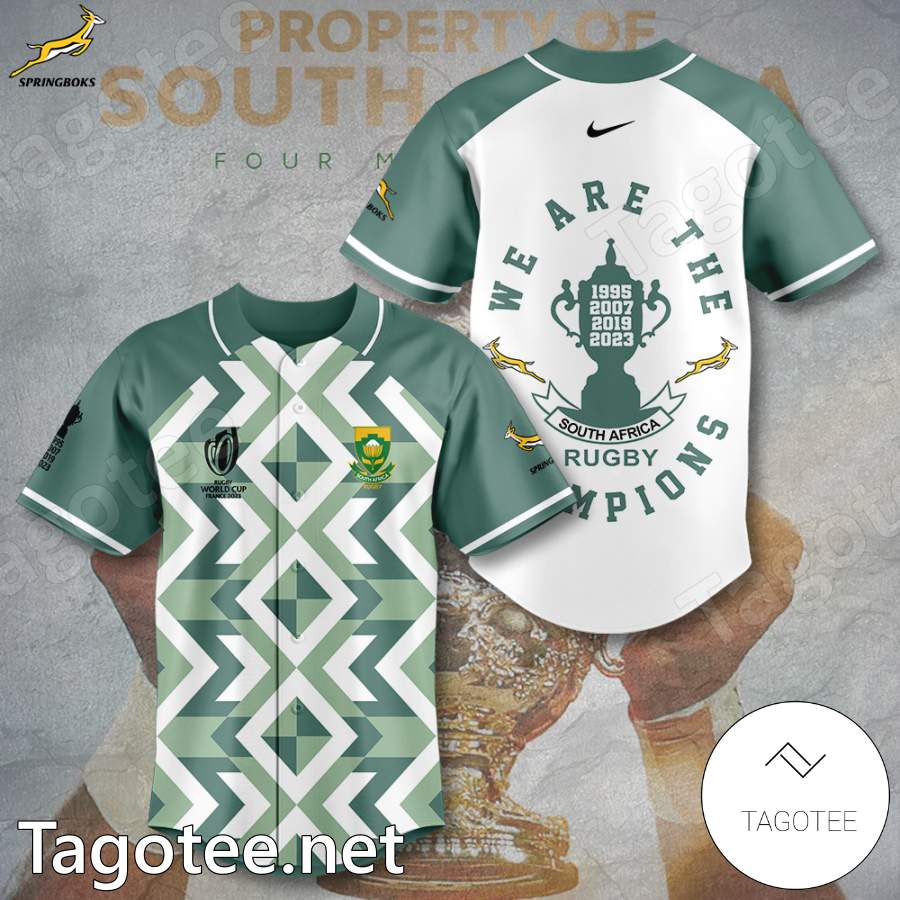 South Africa Rugby World Cup We Are The Champions Baseball Jersey