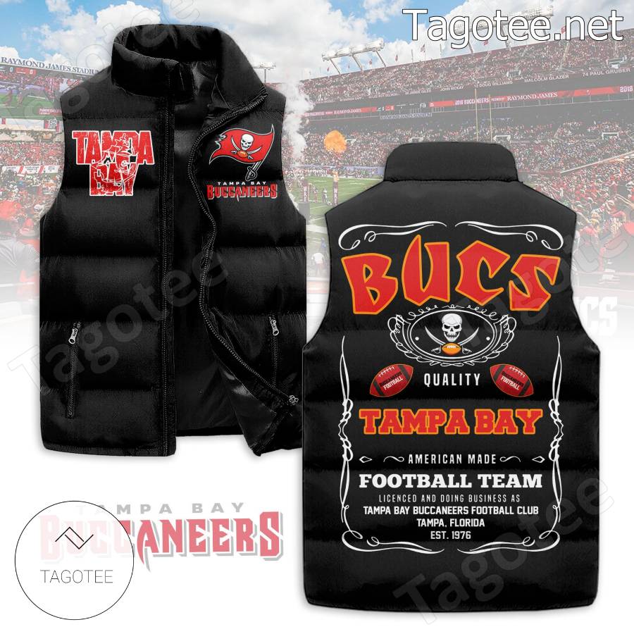 Tampa Bay Buccaneers Football Team Puffer Vest