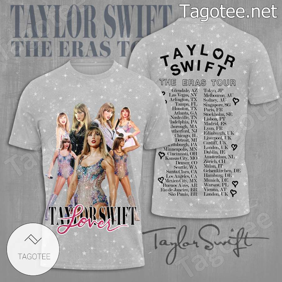 Taylor Swift Lover The Eras Tour Tee, Hooded Sweatshirt